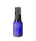 Glasflasche 15 ml blau mit schwarzer Pumpe [1]