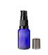 Glasflasche 15 ml blau mit schwarzer Pumpe [1]