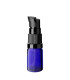 Glasflasche 5 ml blau mit schwarzer Pumpe [2]