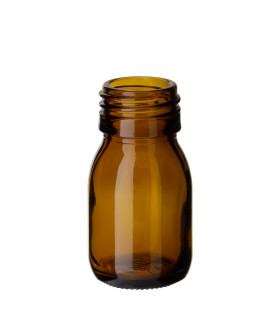 Braune Glasflasche 30 ml mit Pipette