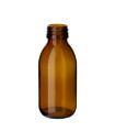 Glasflasche 125 ml braun PP28 Sirupflasche [1]