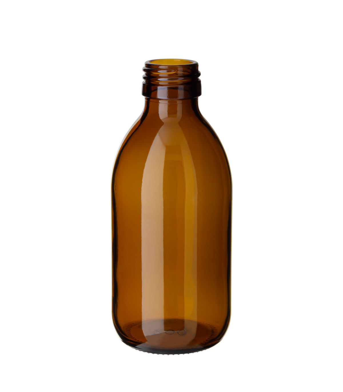 Glasflasche 200 ml braun PP28 Sirupflasche [1]