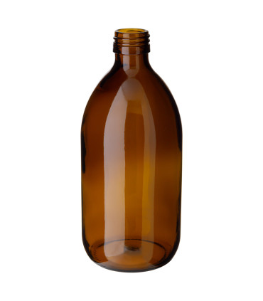 Glasflasche 500 ml braun PP28 Sirupflasche [1]