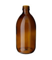 Glasflasche 500 ml braun PP28 Sirupflasche [1]