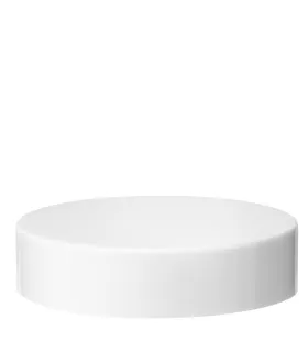 Weißer ABS-Schraubverschluss 40/400 in Nahaufnahme