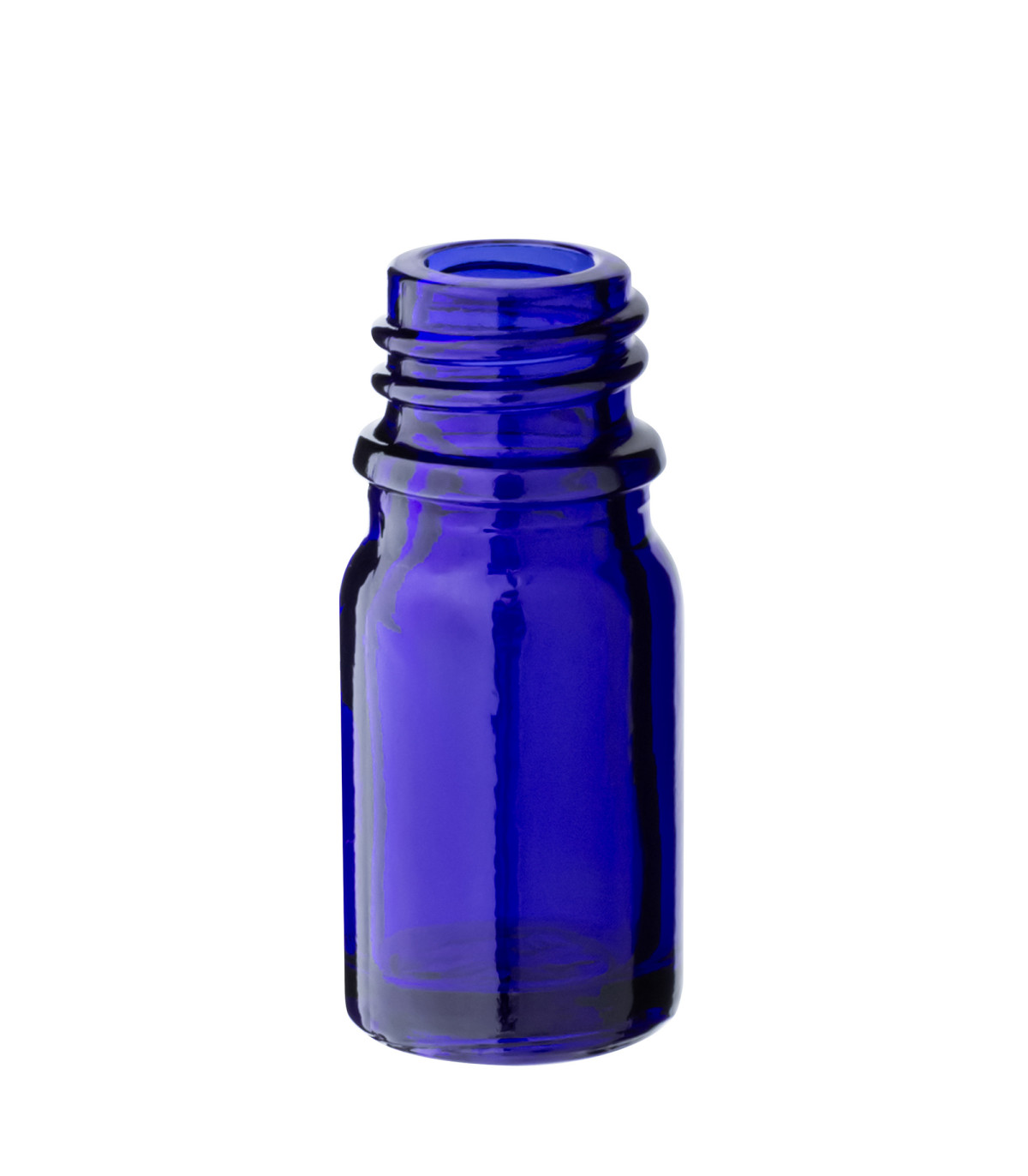 Glasflasche 5 ml blau 18/415 – leere Flasche zum Befüllen DIN 18 mm