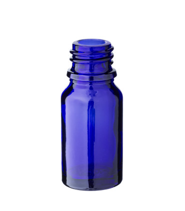 Glasflasche 10 ml blau 18/415 - leere Flasche zum Befüllen 18 mm