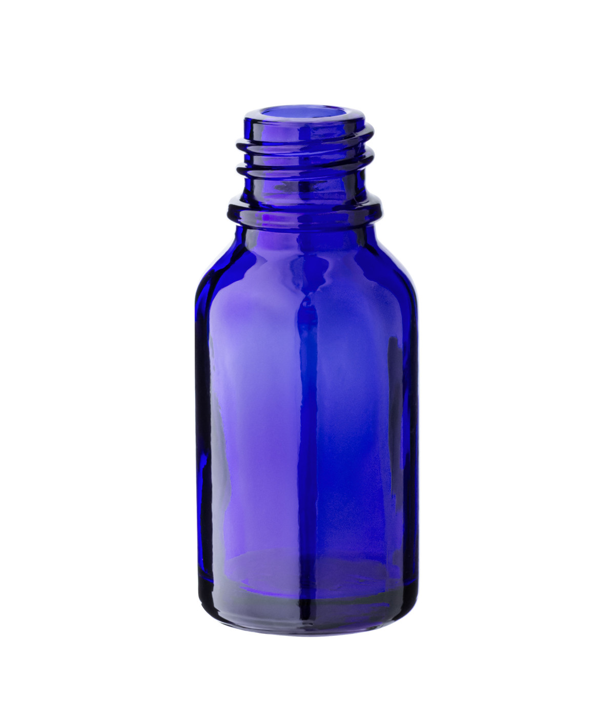 Glasflasche 15 ml blau 18/415 – Leere Flasche zum Befüllen DIN 18