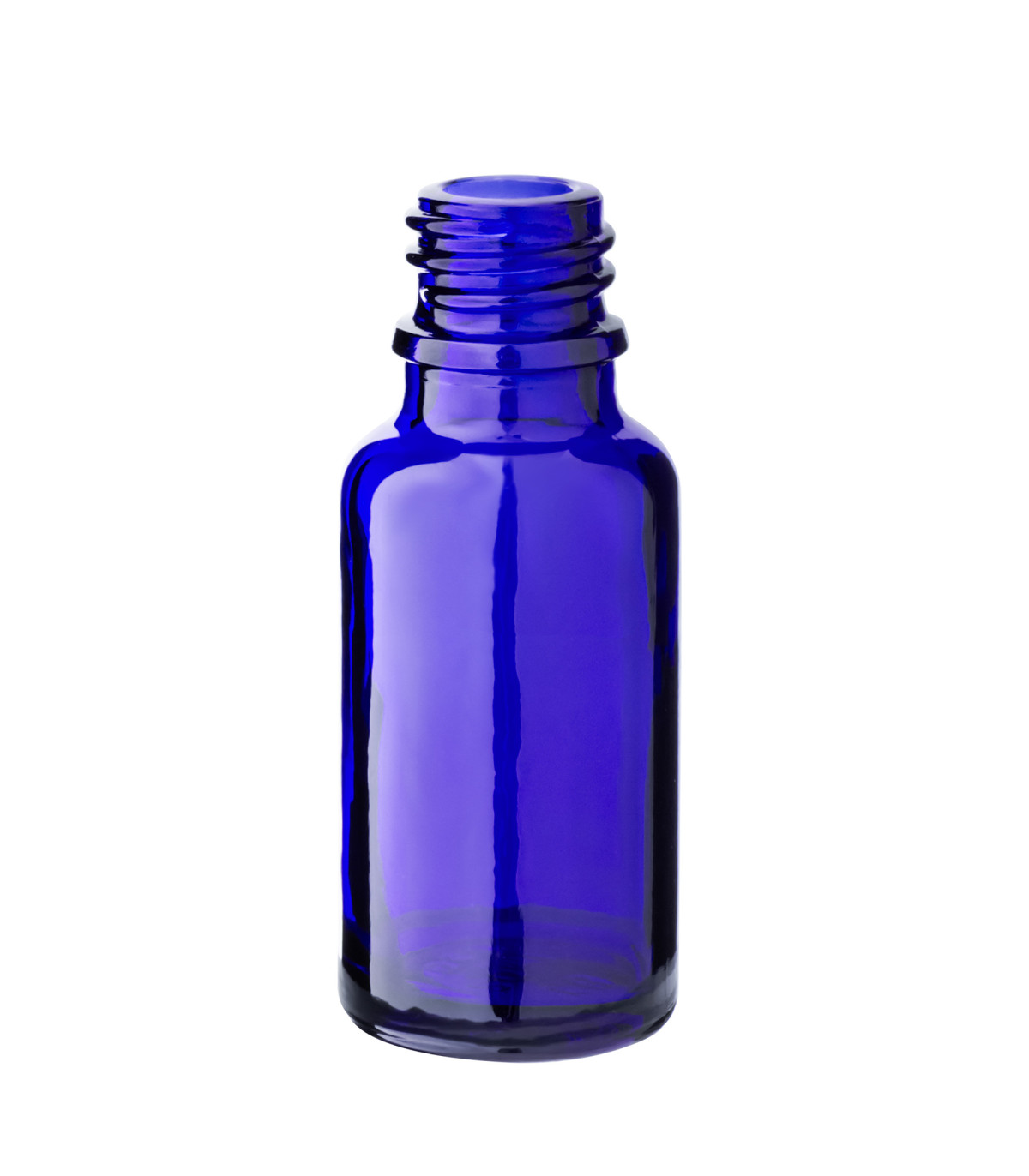 Glasflasche 20 ml blau 18/415 - leer zum Befüllen DIN 18 mm