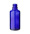 Glasflasche 50 ml blau