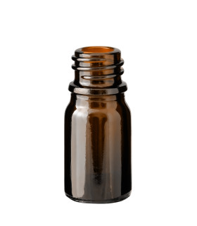 Leere Glasflasche 5 ml braun - Kleine Flasche für Proben