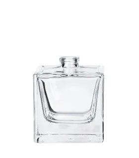 Leere Duftglasflasche 50 ml quadratisch mit FEA15 Gewinde