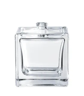 Leere Duftglasflasche 100 ml quadratisch mit FEA15 Gewinde