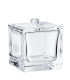 Klare quadratische Parfümglasflasche 100 ml ohne Verschluss