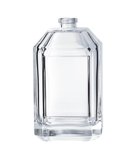 Leere Duftglasflasche 100 ml quadratisch mit FEA15 Gewinde zum Befüllen