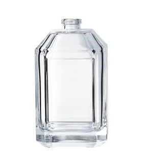 Leere Duftglasflasche 100 ml quadratisch mit FEA15 Gewinde zum Befüllen
