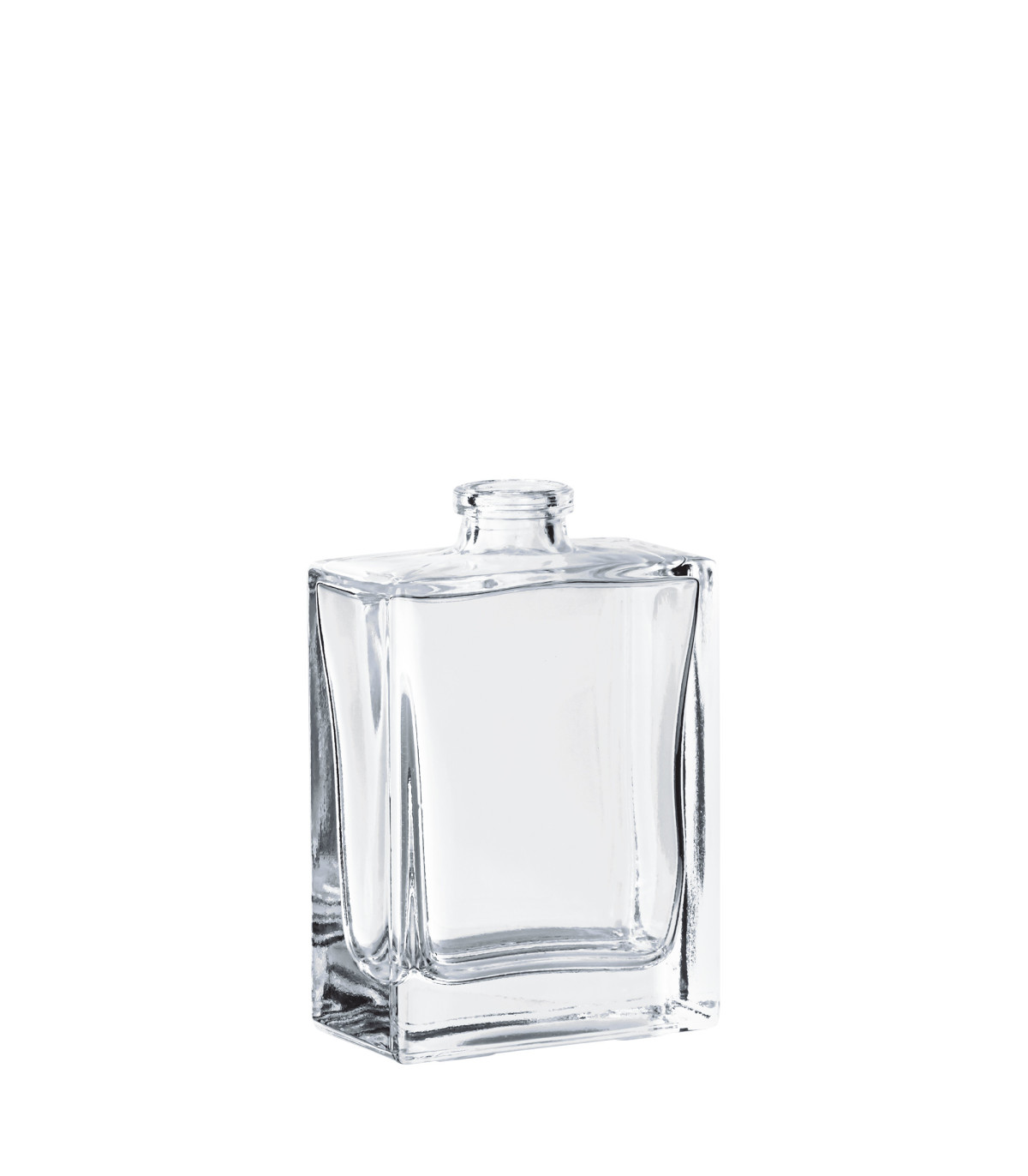 Klare Parfümglasflasche 30 ml in rechteckiger Form ohne Verschluss