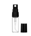 Glasfläschchen 3 ml klar mit Schraub-Zerstäuber und Kappe [2]