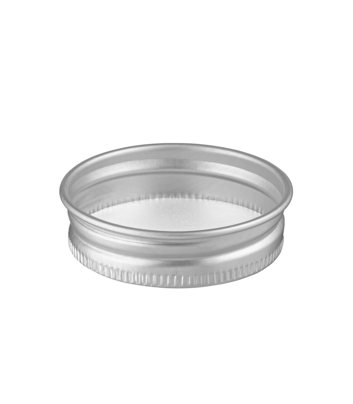 38/400 Aluminium-Schraubdeckel silber - für Glastiegel Kosmetiktiegel