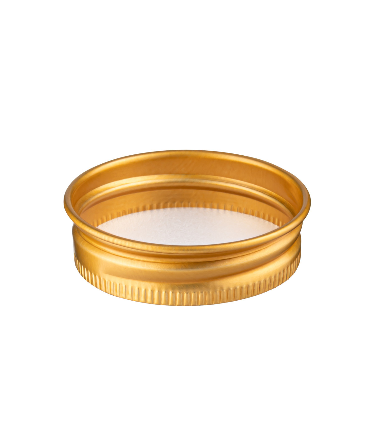 38/400 Aluminium-Schraubdeckel gold - für Glastiegel Kosmetiktiegel
