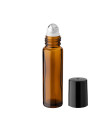 Glasflasche 10 ml braun Roll-On mit schwarzem Schraubverschluss [3]