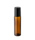 Braune Roll-On Glasflasche 10 ml mit Edelstahlkugel | Leer