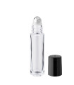 Glasflasche 10 ml klar Roll-On mit schwarzem Schraubverschluss [3]