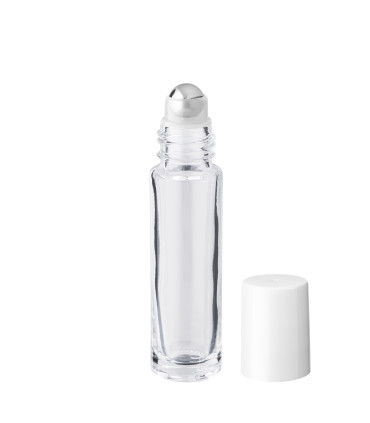 Leere klare Roll-On Flasche aus Glas für Öle und Seren