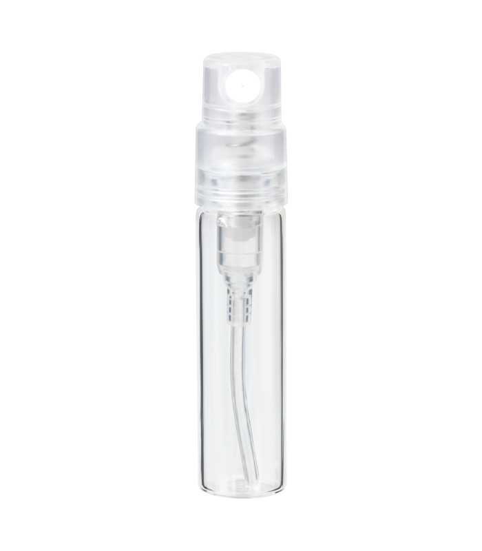 Glasfläschchen 2 ml mit transparentem Steckzerstäuber aus klarem Glas