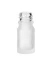 Glasflasche 5 ml klar matt