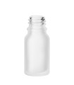 Glasflasche 10 ml klar matt