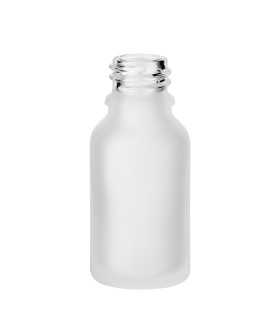 Leere Glasflasche 15 ml mit Gewinde 18/415