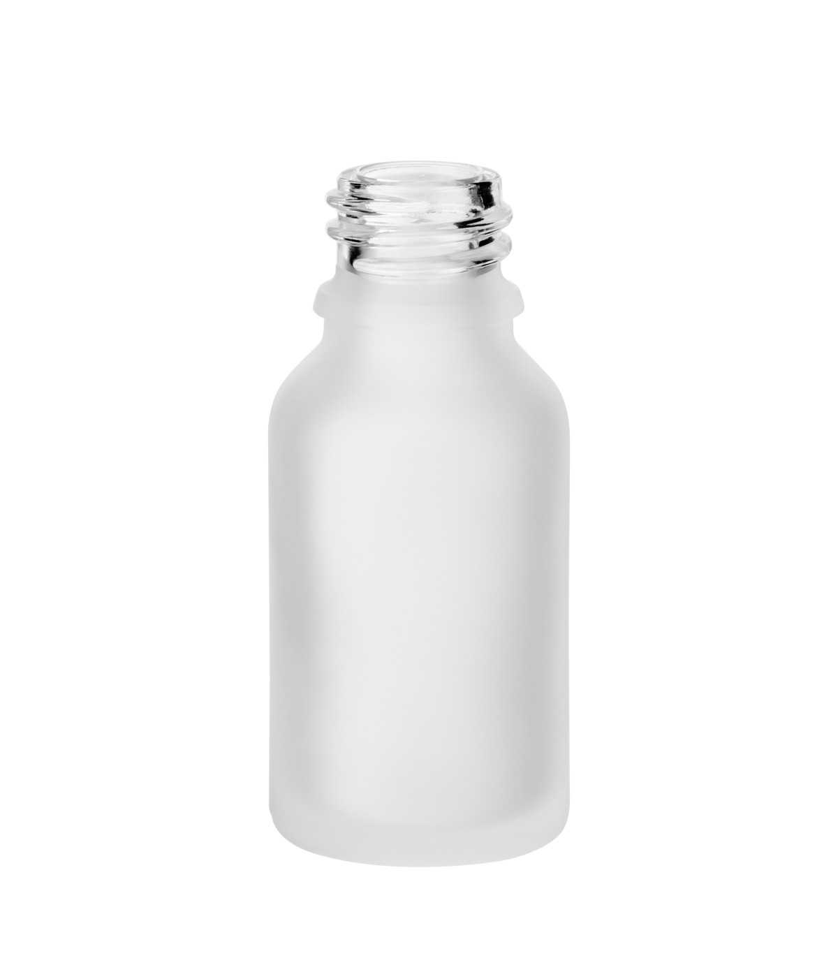 Leere Glasflasche 15 ml mit Gewinde 18/415