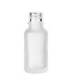 Glasflasche 20 ml klar matt