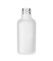 Glasflasche 30 ml klar matt