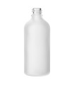 Glasflasche 100 ml klar matt