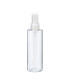 PET-Flasche 200 ml transparent mit transparentem Zerstäuber