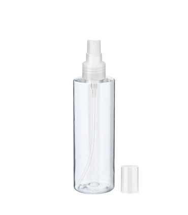 PET-Flasche 200 ml mit transparentem Zerstäuber