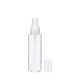 PET-Flasche 100 ml transparent mit transparentem Zerstäuber