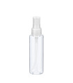 PET-Flasche 100 ml transparent mit transparentem Zerstäuber