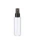 PET-Flasche 100 ml transparent mit schwarzem Zerstäuber