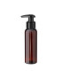PET-Flasche 100 ml braun mit schwarzer Pumpe [2]