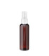PET-Flasche 100 ml braun mit transparenter Pumpe