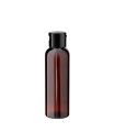PET-Flasche 100 ml braun mit schwarzem Flip-Top-Verschluss