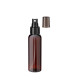 PET-Flasche 100 ml braun mit schwarzem Zerstäuber
