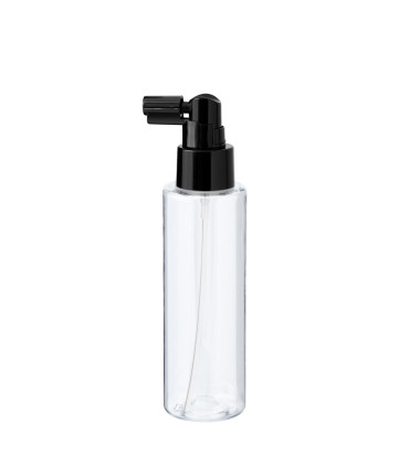 PET-Flasche 100 ml transparent mit schwarzem Zerstäuber [2]