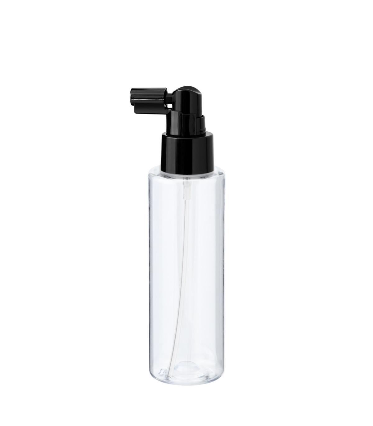PET-Flasche 100 ml transparent mit schwarzem Zerstäuber [2]