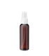 PET-Flasche 100 ml braun mit weißem Zerstäuber