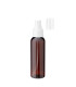PET-Flasche 100 ml braun mit weißem Zerstäuber