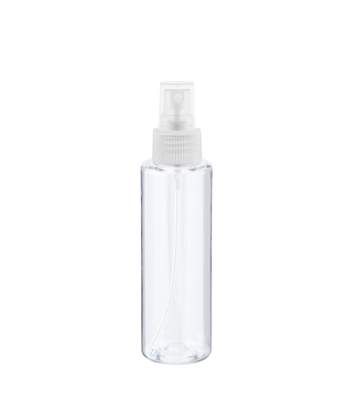 PET-Flasche 100 ml transparent mit transparentem Zerstäuber [2]